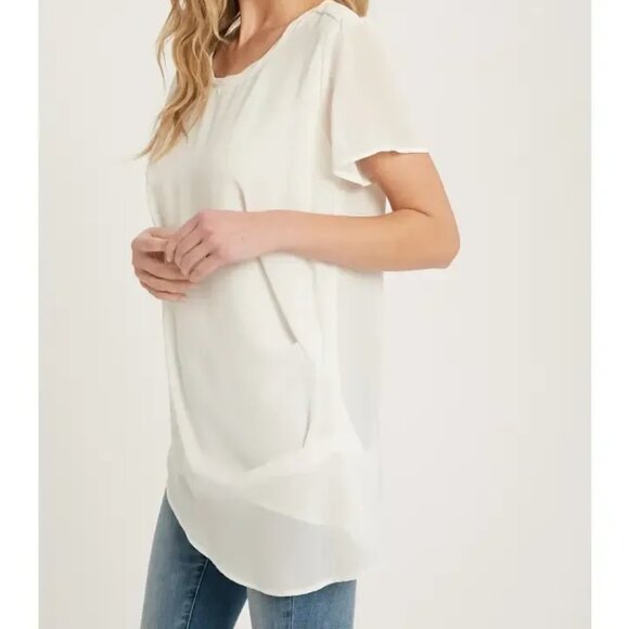 CLEAR OUT!!!! Asymmetric Modern Draped Top - Picture 10 of 12
